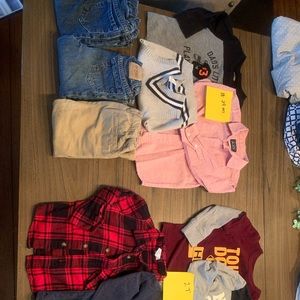 Lot of toddler boys clothes children’s place.